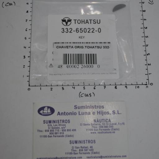 Chaveta 332-65022-0 original Tohatsu [7]