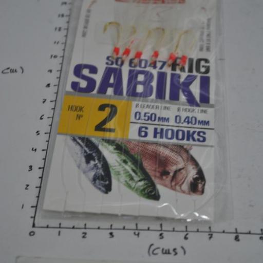 Bajo de mar (sabiki) SQ-6047 de 6 anzuelos del nº2 Kali [3]