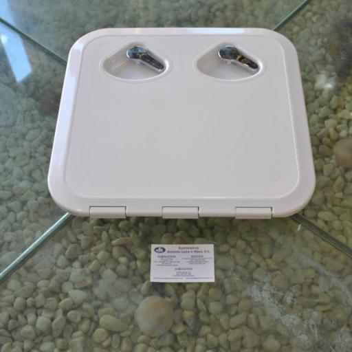 Registro (tambucho) blanco Krome de 370 x 375 mm Nuova Rade [1]