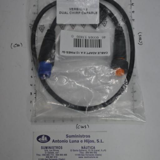 Cable adaptador (para transductor) de 8 pines (macho) a 12 pines (hembra) Garmin [7]