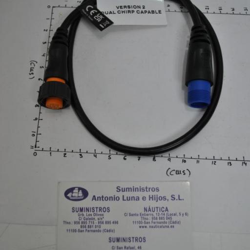 Cable adaptador (para transductor) de 8 pines (macho) a 12 pines (hembra) Garmin