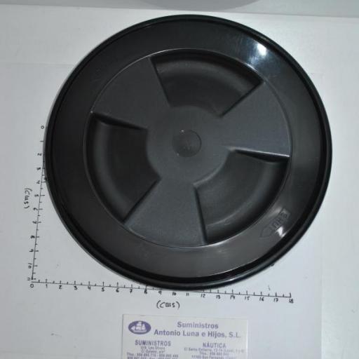 Registro (escotilla o tambucho) negro de diámetro interior 155 mm Nuova Rade [1]