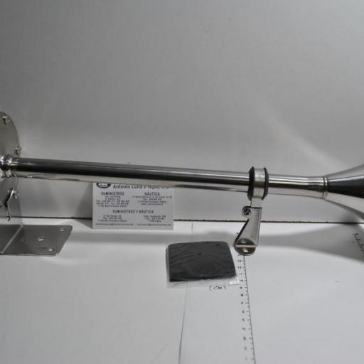 Bocina eléctrica simple HYF-305LTP de 12V de acero inoxidable (tipo trompeta) Niki