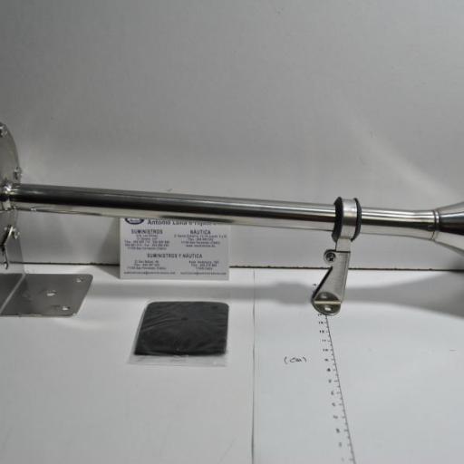 Bocina eléctrica simple HYF-305LTP de 12V de acero inoxidable (tipo trompeta) Niki [3]