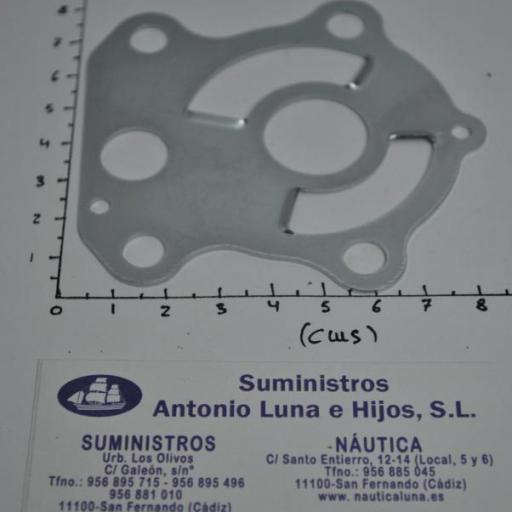 Junta metálica (tapa) de la bomba de agua (equivalente 688-44323-00 Yamaha) RecMar [3]