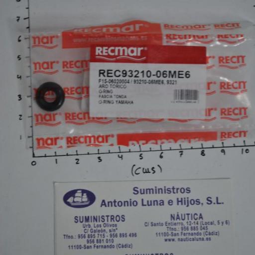 Aro tórico (equivalente 93210-06ME6 Yamaha) RecMar [3]