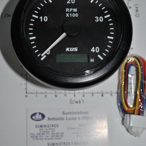 Cuentarrevoluciones (tacómetro) de 4000 r.p.m. con cuenta-horas  KUS