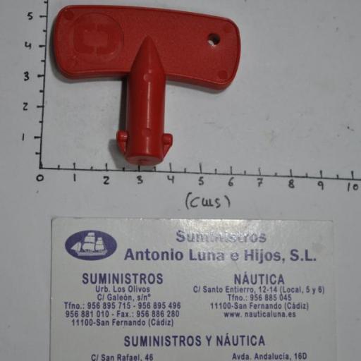 Llave para desconector de baterías de tetón doble Osculati [3]