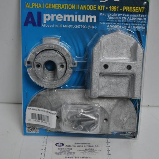 Kit de ánodos de aluminio (equivalente 888756A1 Mercruiser) Martyr Anodes [7]