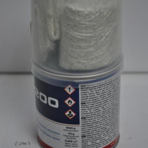 Kit de reparación de resina de poliéster con fibra de vidrio SK200 de 200 gr Osculati [1]