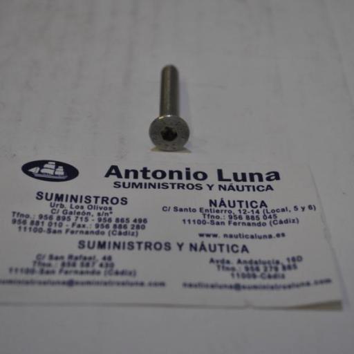 Tornillo Din-7991 de acero inoxidable A4 (AISI-316) con rosca métrica [1]