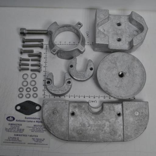 Kit de ánodos de aluminio (equivalente 888756A1 Mercruiser) Martyr Anodes