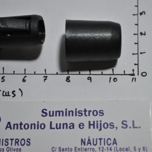 Mosquetón de nylon negro para cabo de 8 mm [4]