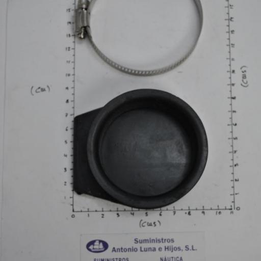 Tapa de escape (salida de gases) de neopreno de 63 mm