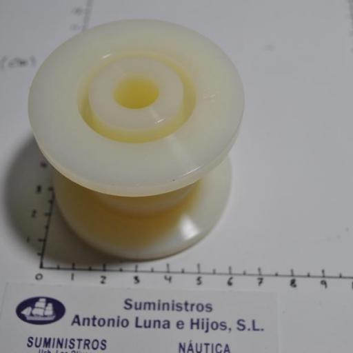 Roldana (cojinete) de plástico de 60 mm x 45 mm para puntera de proa [2]