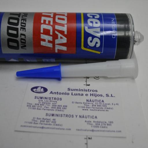 Sellador y adhesivo Total-Tech Ceys 310 ml. negro [2]
