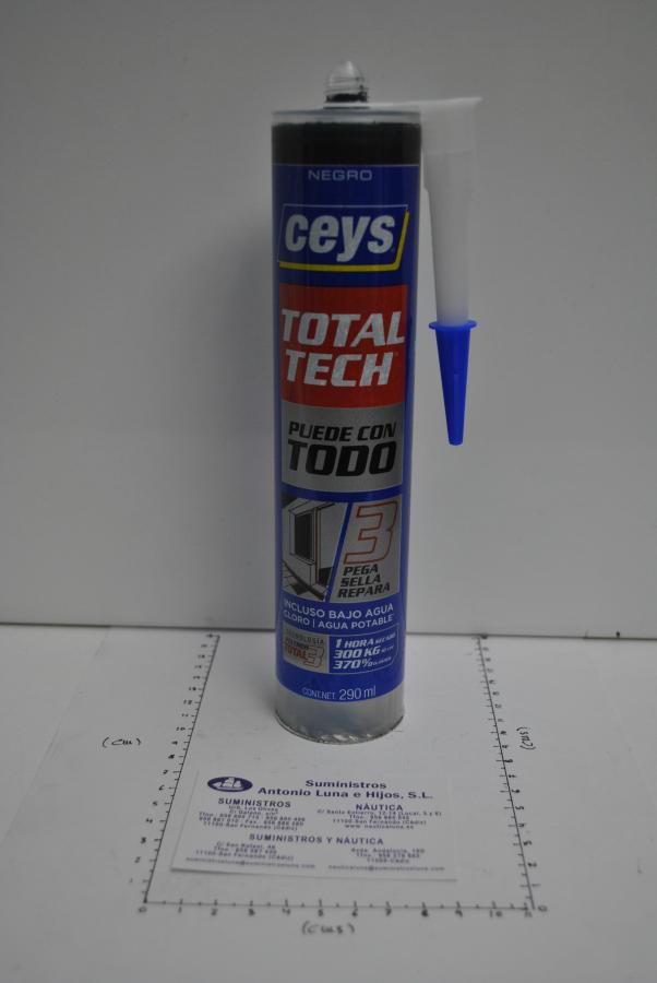 Adhesivo sellador 290 ml Total Tech gris Ceys