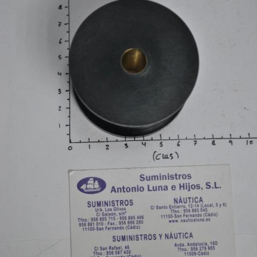Roldana de 12 mm de eje de caucho para puntera de proa Osculati [2]