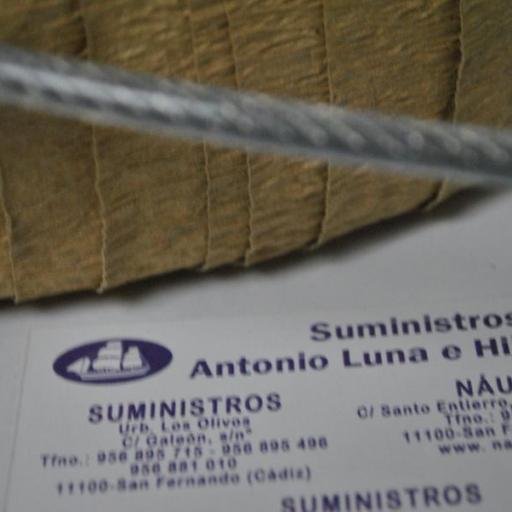 Cable de acero inoxidable AISI-316 (7x7) (semirrígido) forrado [5]