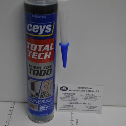 Sellador y adhesivo Total-Tech Ceys 310 ml. negro