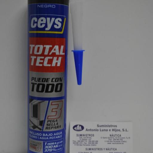 Sellador y adhesivo Total-Tech Ceys 310 ml. negro [5]