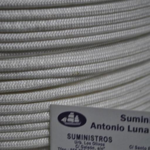 Driza de dyneema 100% blanca de 5 mm [0]