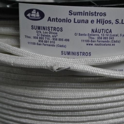 Driza de dyneema 100% blanca de 5 mm [4]