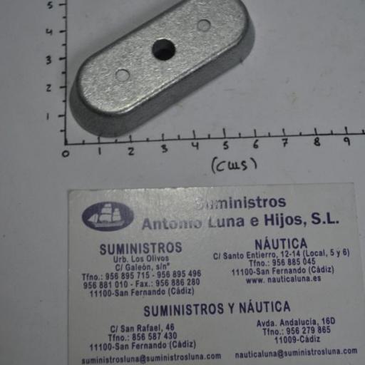 Ánodo de zinc (equivalente 68T-45251-00 Yamaha) RecMar [4]