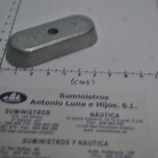 Ánodo de zinc (equivalente 68T-45251-00 Yamaha) RecMar [7]