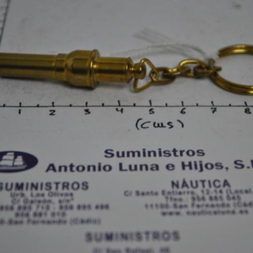 Llavero de bronce silbato [2]