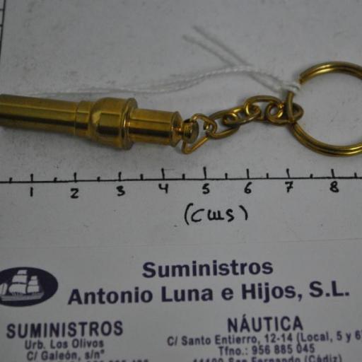 Llavero de bronce silbato [3]