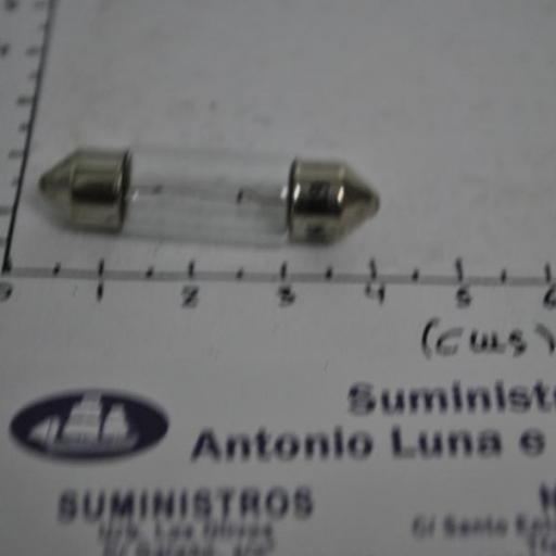 Bombilla (lámpara) de 12V y 10W de 10 x 31 mm [5]