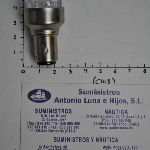 Bombilla (lámpara) BA15D 12V blanca led Imnasa [2]