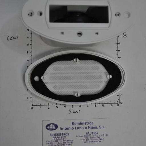Bocina eléctrica empotrable (125 x 66 mm) 12V 100 dB Osculati [5]