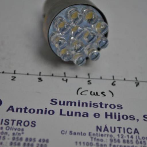 Bombilla (lámpara) BA15D 12V blanca led Imnasa [4]