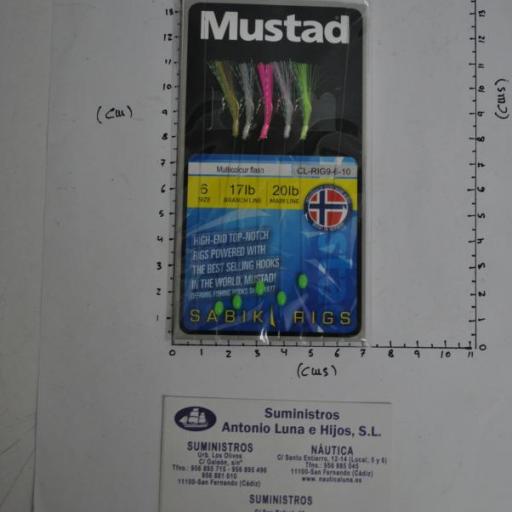 Bajo de mar Multicolour Flash Sabiki Rig Mustad [1]
