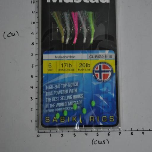 Bajo de mar Multicolour Flash Sabiki Rig Mustad