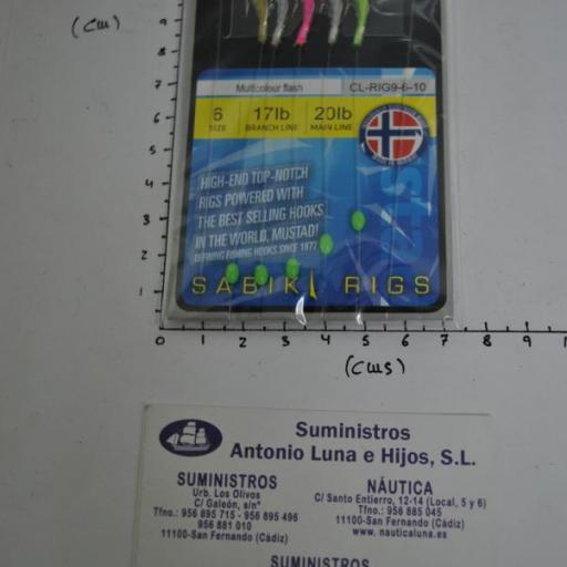 Bajo de mar Multicolour Flash Sabiki Rig Mustad [2]