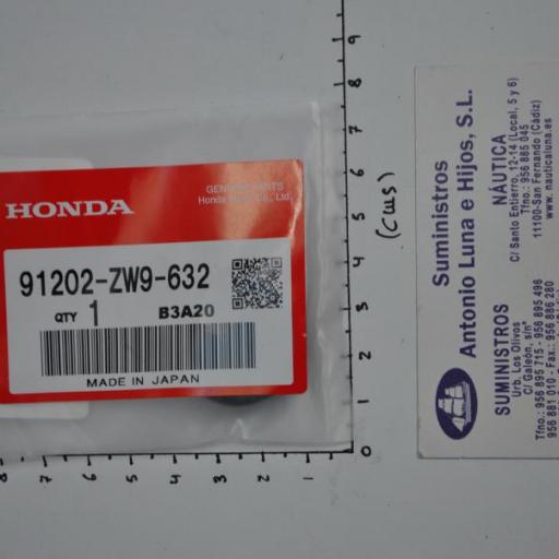 Retén de agua del eje de cambio 91202-ZW9-632 original Honda [3]