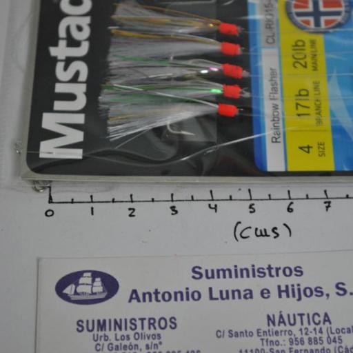 Bajo de mar Rainbow Flasher Sabiki Rig Mustad [5]