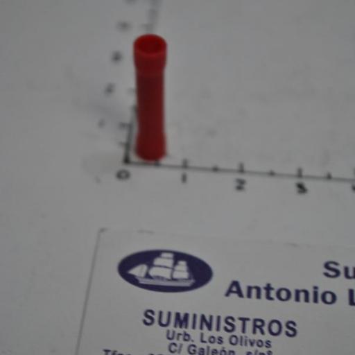 Empalme protector de plástico rojo de 4 mm [3]