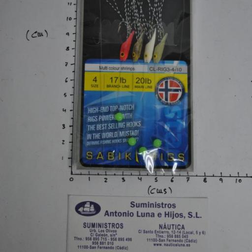 Bajo de mar Multi Colour Shrimps Mustad