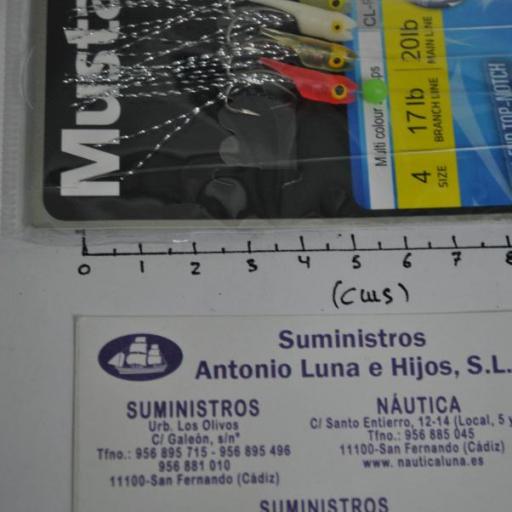 Bajo de mar Multi Colour Shrimps Mustad [5]
