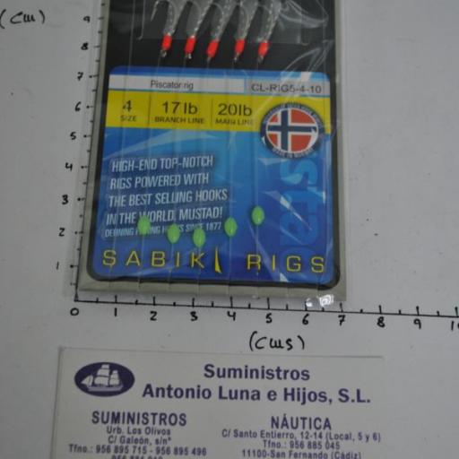 Bajo de mar Piscator Sabiki Rig Mustad [2]