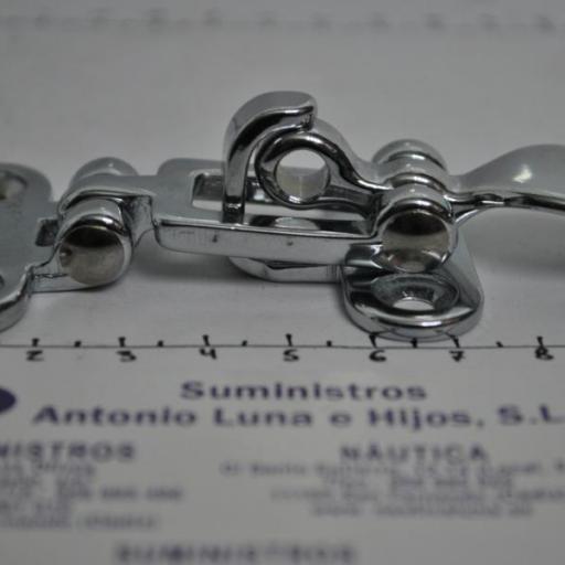 Cierre de escotilla de 95 x 46 mm de latón cromado [2]
