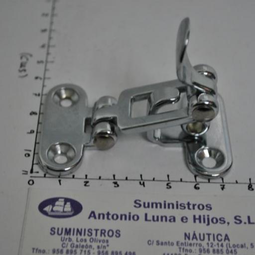 Cierre de escotilla de 95 x 46 mm de latón cromado [3]