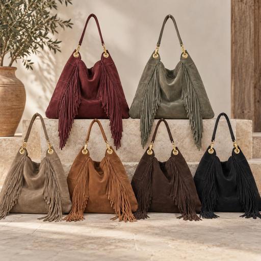 Bolso ante con flecos  [1]