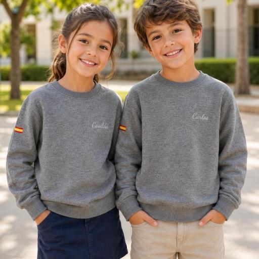 Sudadera niños NOMBRE + BANDERA 