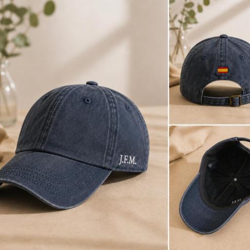 Gorra INICIALES + BANDERA DE ESPAÑA