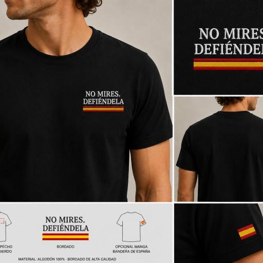 Camiseta NO MIRES. DEFIÉNDELA 